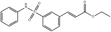2-Propenoic acid, 3-[3-[(phenylaMino)sulfonyl]phenyl]-, ethyl ester, (2E)- Struktur