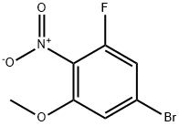 5-溴-1-氟-3-甲氧基-2-硝基苯 结构式