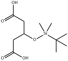 3-(叔丁基二甲基硅氧基)戊二酸, 113794-48-2, 结构式