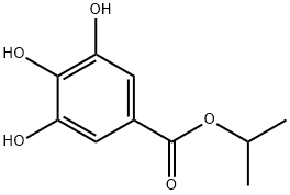 没食子酸イソプロピル 化学構造式