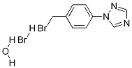 1-[4-(BROMOMETHYL)PHENYL]-1H-1,2,4-TRIAZOLE HYDROBROMIDE HYDRATE Structure