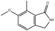 1H-Isoindol-1-one, 2,3-dihydro-6-Methoxy-7-Methyl- Struktur