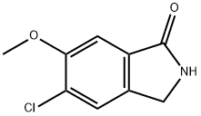 1H-Isoindol-1-one, 5-chloro-2,3-dihydro-6-Methoxy- Struktur