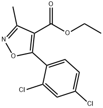 4-Isoxazolecarboxylicacid,5-(2,4-dichlorophenyl)-3-methyl-,ethylester(9CI)|
