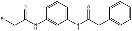 2-Bromo-N-{3-[(2-phenylacetyl)amino]-phenyl}acetamide 结构式