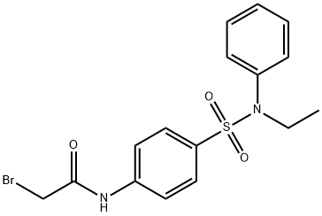 2-Bromo-N-{4-[(ethylanilino)sulfonyl]-phenyl}acetamide Struktur