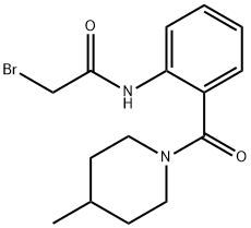 2-Bromo-N-{2-[(4-methyl-1-piperidinyl)carbonyl]-phenyl}acetamide|