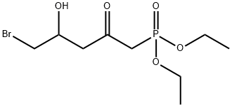 5-Bromo-1-diethoxyphosphinyl-4-hydroxypentan-2-one|
