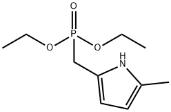 [(5-Methyl-1H-pyrrol-2-yl)methyl]phosphonic acid diethyl ester 结构式