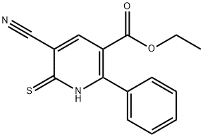 ETHYL 5-CYANO-6-MERCAPTO-2-PHENYLNICOTINATE Struktur