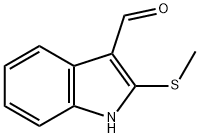 2-(Methylthio)-1H-indole-3-carbaldehyde Struktur