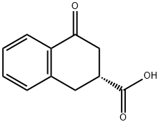 (R)-4-Oxo-1,2,3,4-tetrahydronaphthalene-2-carboxylic acid 结构式