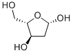 2-脱氧-beta-L-赤式戊呋喃糖, 113890-38-3, 结构式