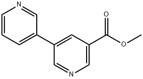 3,3'-联吡啶]-5-羧酸甲酯 结构式