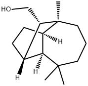 (1S,3aα,8aα,9S)-デカヒドロ-4,8,8-トリメチル-1,4β-メタノアズレン-9-メタノール 化学構造式