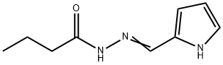 Butanoic  acid,  (1H-pyrrol-2-ylmethylene)hydrazide  (9CI) Struktur