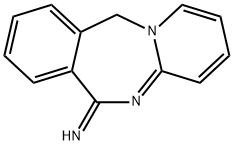 PYRIDO[1,2-B][2,4]BENZODIAZEPIN-6(11H)-IMINE HYDROBROMIDE 结构式