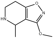 Isoxazolo[4,5-c]pyridine, 4,5,6,7-tetrahydro-3-methoxy-4-methyl- (9CI) 化学構造式
