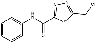 5-(CHLOROMETHYL)-N-PHENYL-1,3,4-THIADIAZOLE-2-CARBOXAMIDE Structure