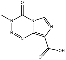 3,4-二氢-3-甲基-4-氧代咪唑并[5,1-D]-1,2,3,5-四嗪-8-甲酰胺酸, 113942-30-6, 结构式