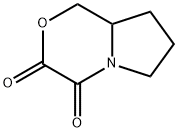 1H-Pyrrolo[2,1-c][1,4]oxazine-3,4-dione,  tetrahydro- Struktur