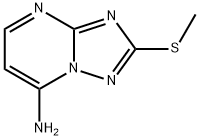 2-(METHYLTHIO)[1,2,4]TRIAZOLO[1,5-A]PYRIMIDIN-7-AMINE 化学構造式
