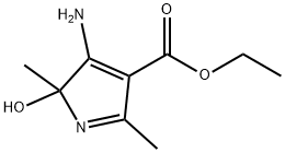 2H-Pyrrole-4-carboxylicacid,3-amino-2-hydroxy-2,5-dimethyl-,ethylester Struktur
