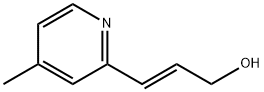 2-Propen-1-ol,3-(4-methyl-2-pyridinyl)-,(E)-(9CI) 结构式