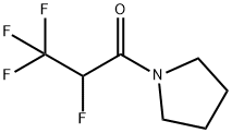 Pyrrolidine, 1-(2,3,3,3-tetrafluoro-1-oxopropyl)- (9CI) Structure