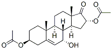 Androst-5-en-17-one, 3,16-bis(acetyloxy)-7-hydroxy-, (3beta,7alpha,16alpha)- (9CI) Structure