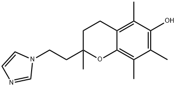 2-[2-(1H-Imidazol-1-yl)ethyl]-2,5,7,8-tetramethylchroman-6-ol Struktur