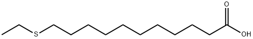 11-(ethylthio)undecanoic acid 结构式
