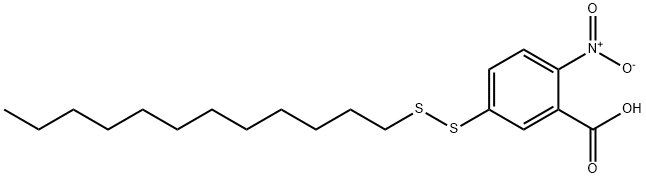 5-dodecyldisulfanyl-2-nitro-benzoic acid Structure