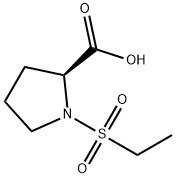 1-(ethanesulfonyl)pyrrolidine-2-carboxylic acid 化学構造式