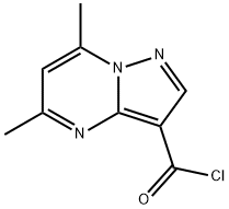 Pyrazolo[1,5-a]pyrimidine-3-carbonyl chloride, 5,7-dimethyl- (9CI) 结构式