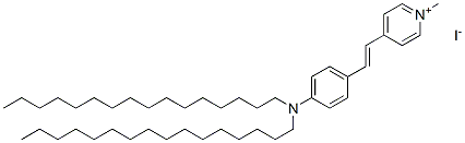 4-(4-(DIHEXADECYLAMINO)STYRYL)-N-METHYLPYRIDINIUM IODIDE Structure