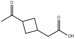 Cyclobutaneacetic acid, 3-acetyl- (9CI)|