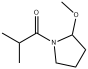 Pyrrolidine,  2-methoxy-1-(2-methyl-1-oxopropyl)-  (9CI) 结构式