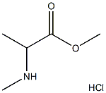 2-Methylamino-propionic acid methyl ester hydrochloride Struktur