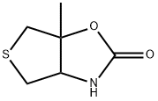 Thieno[3,4-d]oxazol-2(3H)-one, tetrahydro-6a-methyl- (9CI) 化学構造式