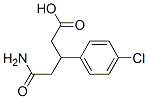 3-(4-Chloro phenyl) Glutaric acid monoamide 化学構造式