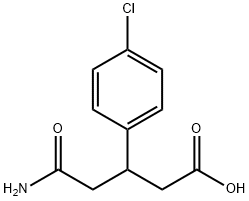 3-(4-氯苯基)戊二酸单酰胺, 1141-23-7, 结构式