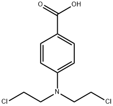 4-N-bis(2-chloroethyl)aminobenzoic acid Struktur