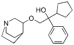 3-(2'-phenyl-2'-cyclopentyl-2'-hydroxyethoxy)quinuclidine Structure