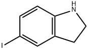 6-IODO-2,3-DIHYDRO-1H-INDOLE 化学構造式