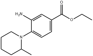 ethyl 3-amino-4-(2-methylpiperidin-1-yl)benzoate Structure