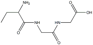 2-(2-(2-Aminobutanamido)acetamido)acetic acid Structure