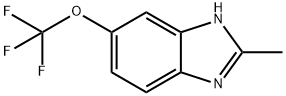 2-METHYL-5-TRIFLUOROMETHOXYBENZIMIDAZOLE 化学構造式
