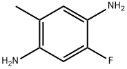 2-フルオロ-5-メチルベンゼン-1,4-ジアミン 化学構造式