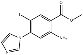 Methyl 2-Amino-5-fluoro-4-(1H-imidazol-1-yl)benzoate Struktur